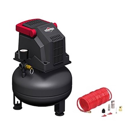 Briggs & Stratton Briggs & Stratton 1000984 100 PSI 0.2 HP 1 gal Pancake Portable Air Compressor Kit 1000984